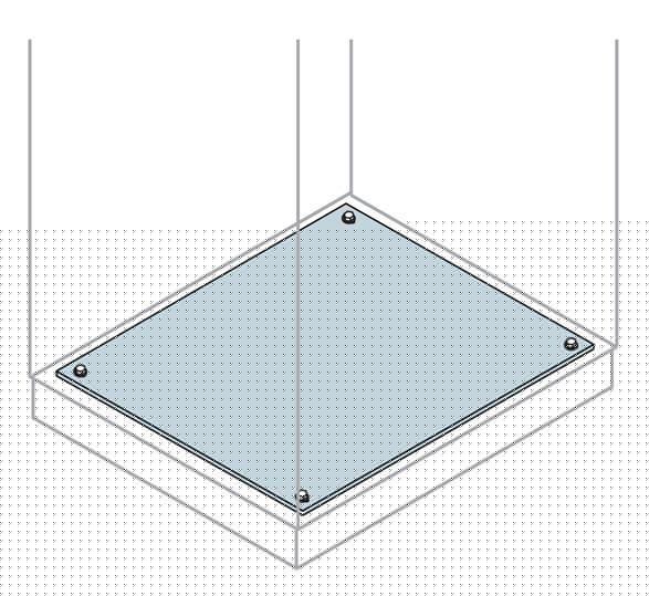 Панель нижняя фикс. 600х400мм ABB EF6043