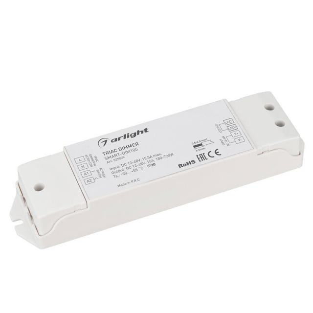 Диммер Smart-DIM105 12-48В 15А TRIAC IP20 пластик Arlight 025029