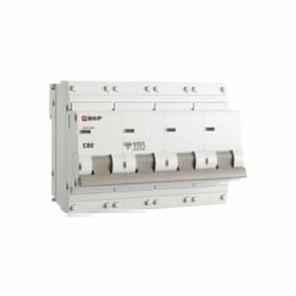 Выключатель автоматический модульный 4п C 80А 10кА ВА 47-100 PROxima EKF mcb47100-4-80C-pro