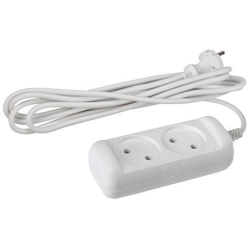 Удлинитель 2х1.5м без заземл. 10А IP20 U-2-1.5m-2х1 ПВС 2х1 Эра Б0028359