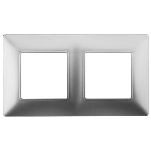 Рамка 2-м 14-5002-03 Elegance алюм. ЭРА Б0034389
