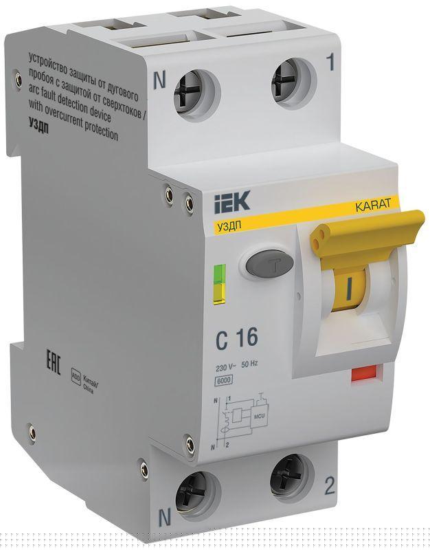 Устройство защиты от дугового пробоя (УЗДП) 1P+N C 16A KARAT IEK KA-DP11-1-016-C