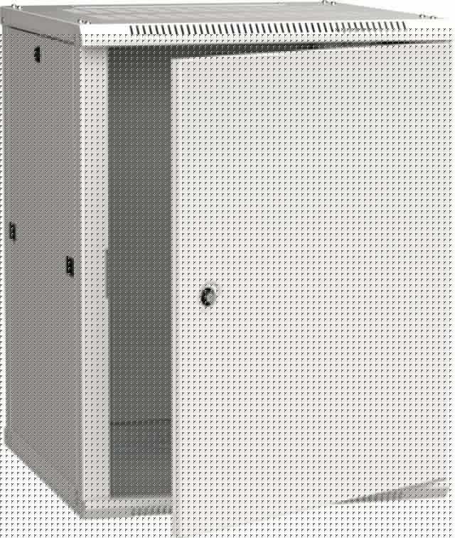 Шкаф 19 дюйм LINEA W 15U 600х600мм настен. метал. дверь RAL7035 ITK LWR3-15U66-MF