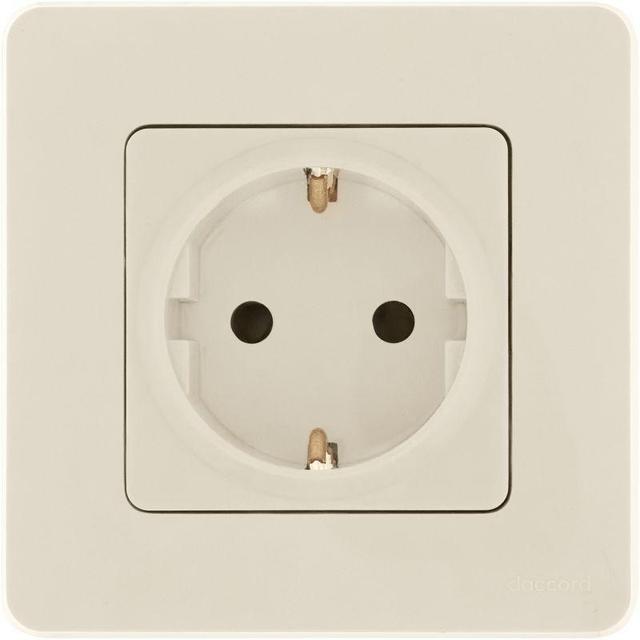 Розетка 1-м СП Inspiria 16А IP20 250В 2P+E защ. шторки немецк. стандарт механизм сл. кость Leg 673731