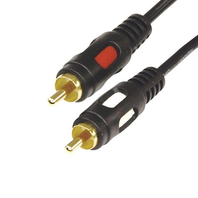 Шнур 2RCA Plug - 2RCA Plug 3м (GOLD) Rexant 17-0145