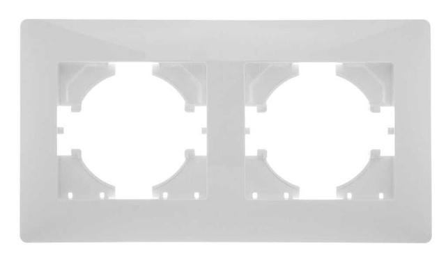 Рамка 2-м Bravo бел. GUSI С1020-001