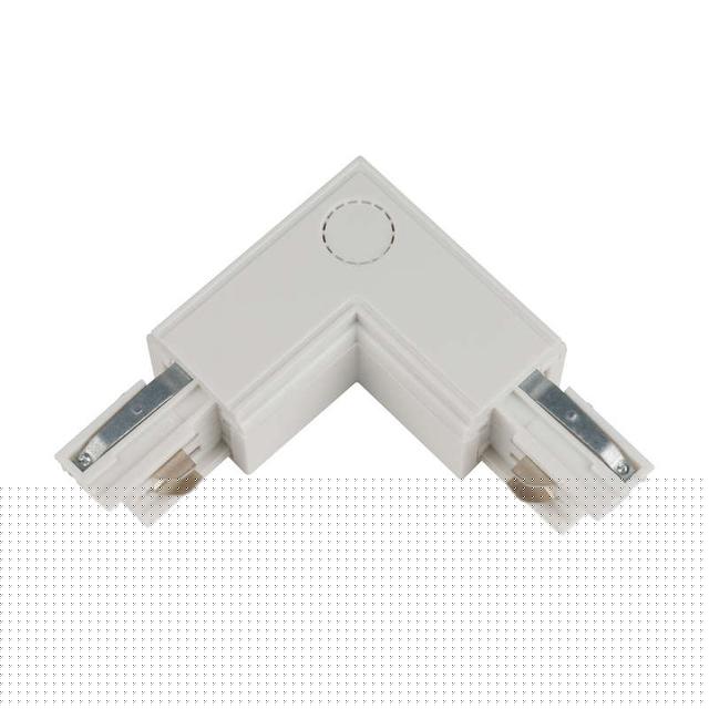 Коннектор для трековых светильников UBX-A21 WHITE 1 POLYBAG (бел.) Uniel 09762
