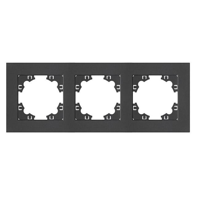 Рамка 3-м Афина универс. графит Universal A0045-Gr