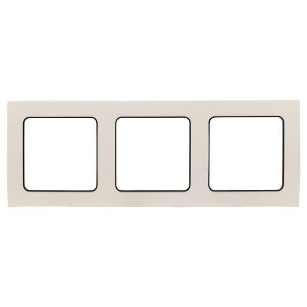 Рамка 3-м Стокгольм бел. с линией цвета черн. PROxima EKF EZM-G-304-20