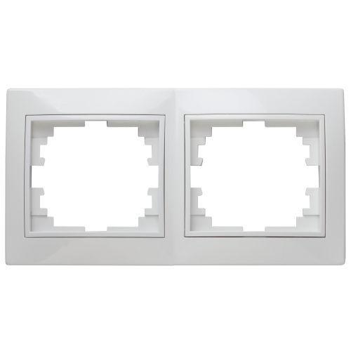 Рамка 2-м СП Plano 1-502-01 гор. бел. Intro Б0027625