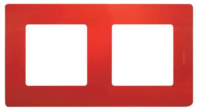 Рамка 2-м Etika красн. Leg 672532