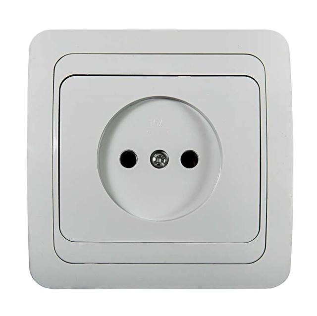 Розетка 1-м СП Classico 2022 16А IP20 бел. ASD / IN HOME 4680005959891