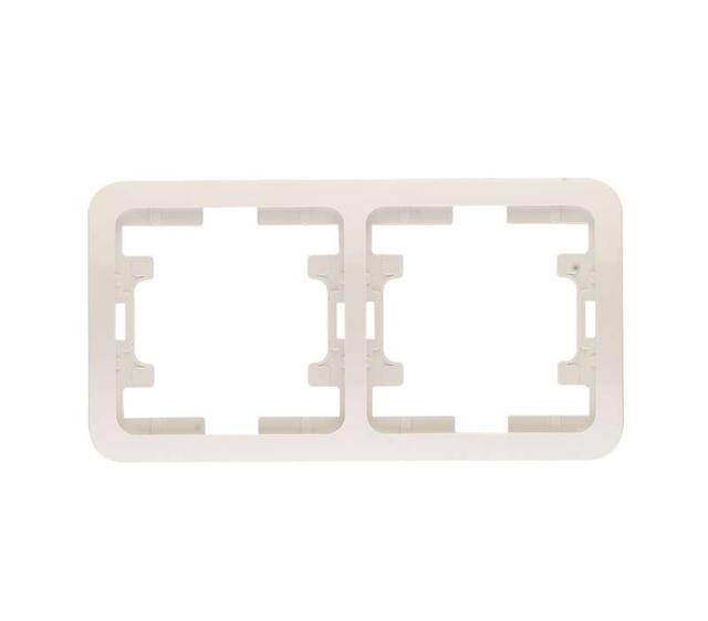 Рамка 2-м Mimoza горизонт. бел. Makel 22012