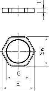 Контргайка для кабельного ввода